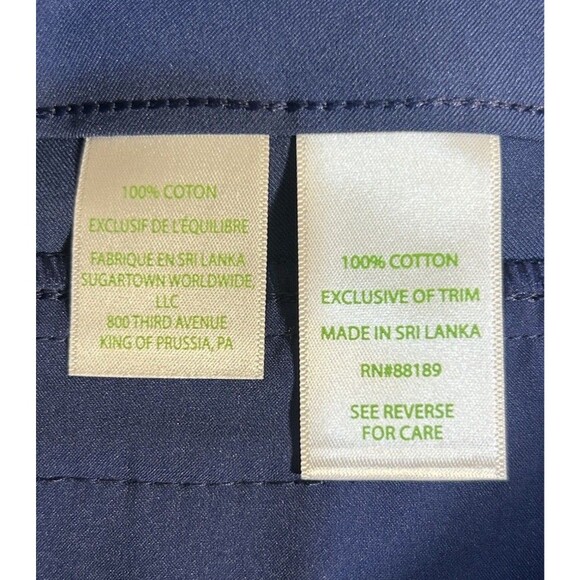 Lilly Pulitzer Luxletic Straight-Leg Pants Size 4 Blue - Picture 4 of 4